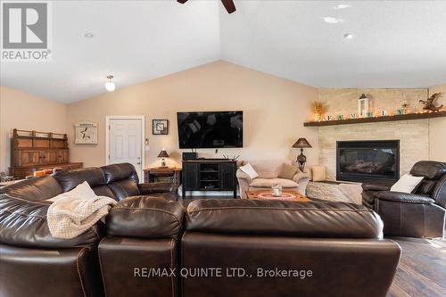 1686 County Road 13, Prince Edward County, ON - Indoor Photo Showing Living Room With Fireplace