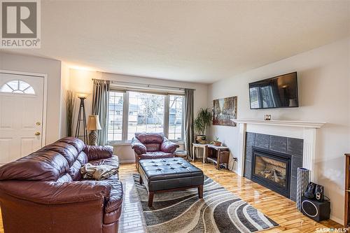 1320 Gillmor Crescent, Prince Albert, SK - Indoor Photo Showing Living Room With Fireplace