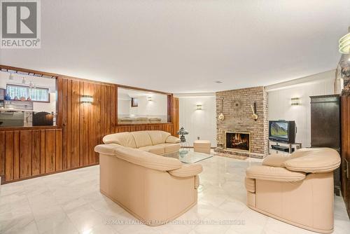 6 Chieftain Crescent, Toronto, ON - Indoor Photo Showing Living Room With Fireplace