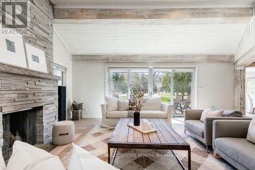 15 Newton Way, Clearview, ON - Indoor Photo Showing Living Room With Fireplace