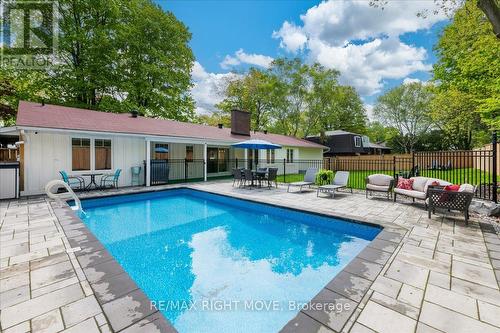 369 Bay Street, Orillia, ON - Outdoor With In Ground Pool With Deck Patio Veranda With Backyard