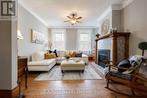 36 Ninth Street, Collingwood, ON - Indoor Photo Showing Living Room With Fireplace