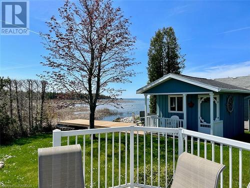 Water view from the rear decking. - 5 Mill Point Road, North Bruce Peninsula, ON - Outdoor With Deck Patio Veranda