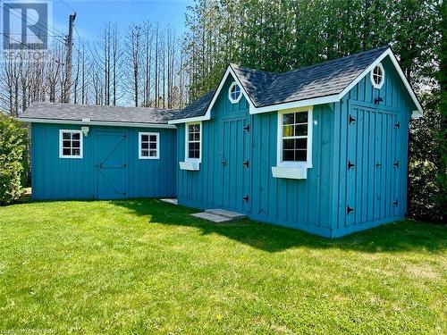 Two almost new storage sheds (8ft x 14ft & 8ft x 16ft) both with double door drive in entry. - 5 Mill Point Road, North Bruce Peninsula, ON - Outdoor