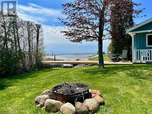 Stunning Lake Huron water views and private waterfront. - 5 Mill Point Road, North Bruce Peninsula, ON - Outdoor With Body Of Water