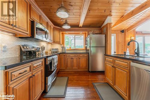1484 Bat Lake Road, Minden, ON - Indoor Photo Showing Kitchen With Stainless Steel Kitchen