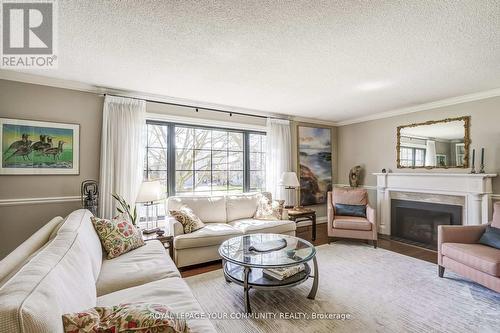 4 Meadow Heights Court, Vaughan, ON - Indoor Photo Showing Living Room With Fireplace