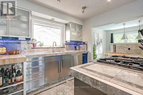 2388 Cyprus Avenue, Burlington, ON - Indoor Photo Showing Kitchen With Double Sink