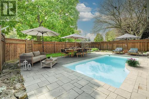 2388 Cyprus Avenue, Burlington, ON - Outdoor With In Ground Pool With Backyard