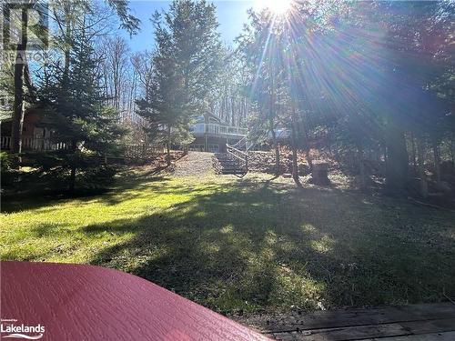 From firepit up towards cottage - 1016 Pegg Drive, Haliburton, ON - Outdoor