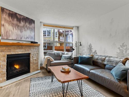 44-6005 Valley Drive, Sun Peaks, BC - Indoor Photo Showing Living Room With Fireplace