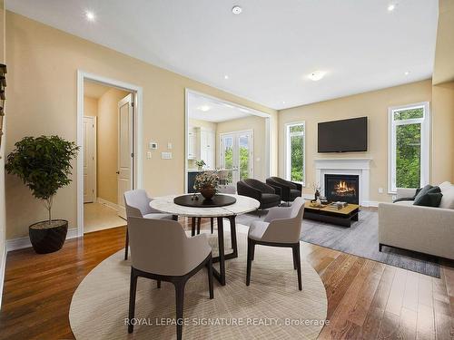 121 Blackbird Way, Hamilton, ON - Indoor Photo Showing Living Room With Fireplace