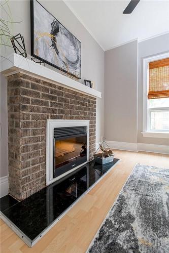 189 Stinson Street, Hamilton, ON - Indoor With Fireplace