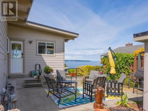 3828 Gordon Ave, Powell River, BC - Outdoor With Body Of Water With Deck Patio Veranda With Exterior