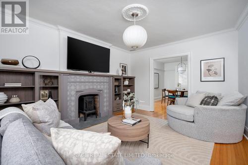 287 Vaughan Road, Toronto, ON - Indoor Photo Showing Living Room With Fireplace