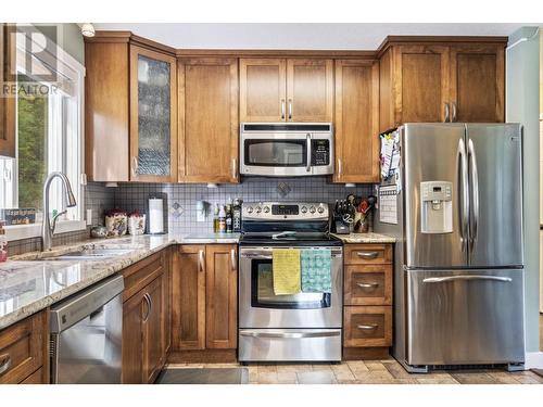 8758 Holding Road Unit# 17, Adams Lake, BC - Indoor Photo Showing Kitchen With Double Sink