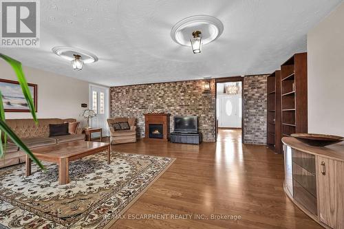 79 Eastbury Drive, Hamilton, ON - Indoor Photo Showing Living Room With Fireplace