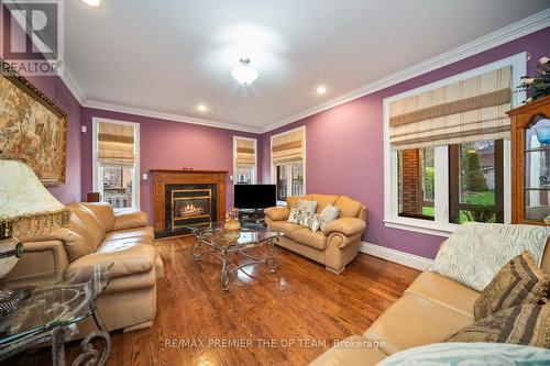 50 Radley Street, Vaughan, ON - Indoor Photo Showing Living Room With Fireplace