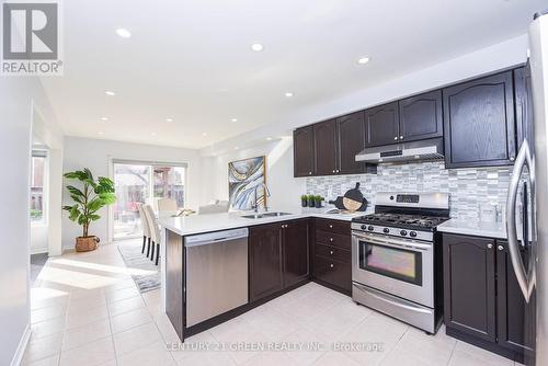 73 Rollingwood Drive, Brampton, ON - Indoor Photo Showing Kitchen With Stainless Steel Kitchen With Double Sink With Upgraded Kitchen