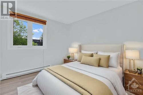 2nd bedroom virtually staged. - 119 Royalton Private, Ottawa, ON - Indoor Photo Showing Bedroom
