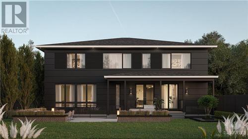 Rendering of exterior finishes and elevation. Design and finish may change without notice. - 836 Hare Avenue, Ottawa, ON - Outdoor With Deck Patio Veranda
