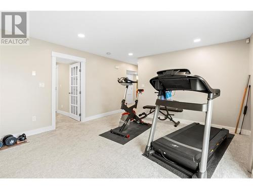 8000 Kalview Drive, Coldstream, BC - Indoor Photo Showing Gym Room