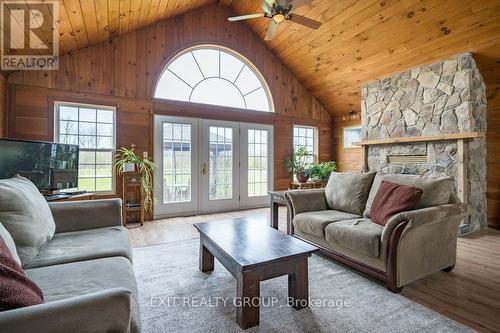 1024 County Road 19, Prince Edward County (Ameliasburgh), ON - Indoor Photo Showing Living Room With Fireplace