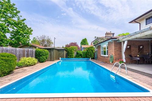 9 Vanderwood Court, Stoney Creek, ON - Outdoor With In Ground Pool With Backyard With Exterior
