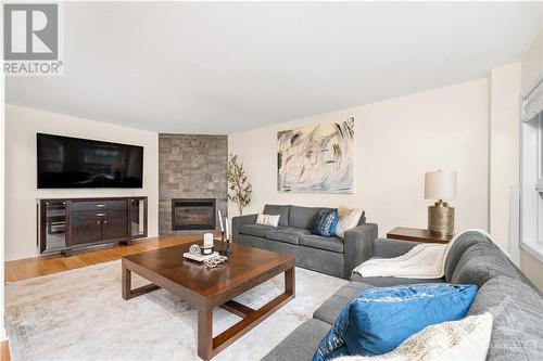 54 Bannock Crescent, Ottawa, ON - Indoor Photo Showing Living Room With Fireplace