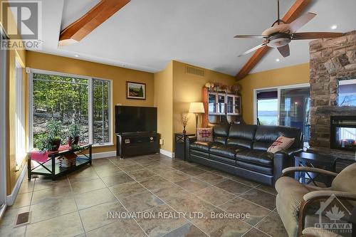 325 Berry Side Road, Ottawa, ON - Indoor Photo Showing Living Room With Fireplace