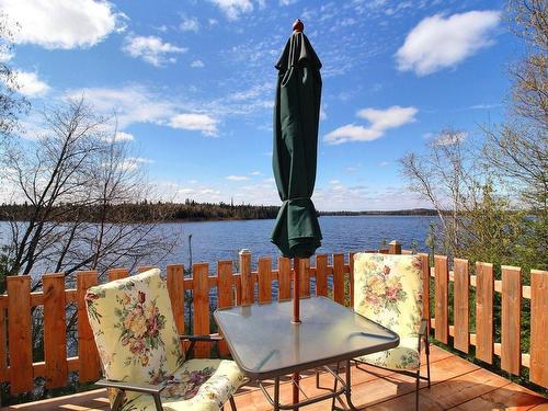 Patio - 157 Ch. Du Lac-Clair, Val-D'Or, QC - Outdoor With Body Of Water With View