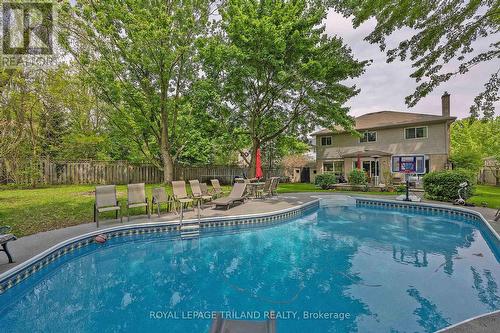 66 Colonial Crescent, London, ON - Outdoor With In Ground Pool With Backyard