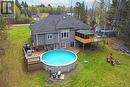 39 Country Wood Lane, Fredericton, NB  - Outdoor With Above Ground Pool With Deck Patio Veranda With Backyard 