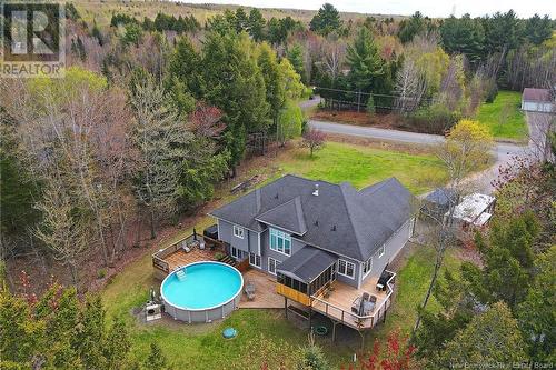 39 Country Wood Lane, Fredericton, NB - Outdoor With Above Ground Pool With View