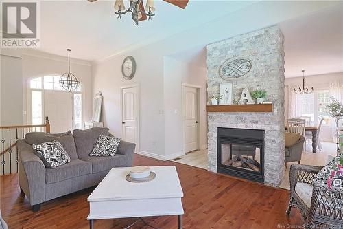 39 Country Wood Lane, Fredericton, NB - Indoor Photo Showing Living Room With Fireplace