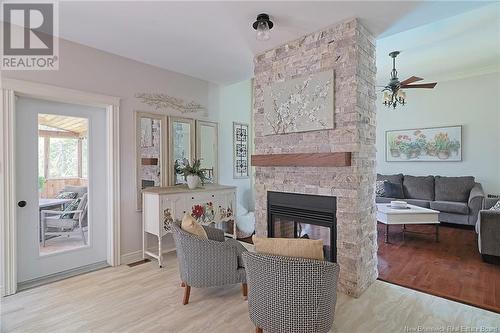 39 Country Wood Lane, Fredericton, NB - Indoor Photo Showing Living Room With Fireplace