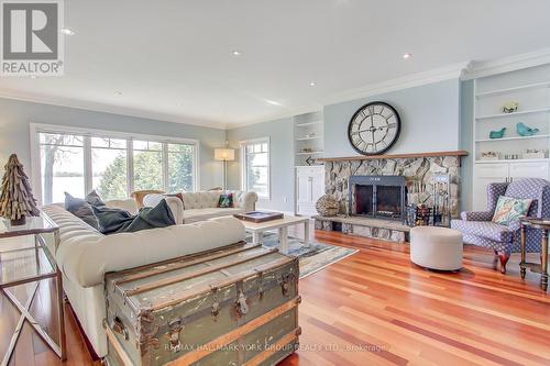 777 Lakelands Avenue, Innisfil, ON - Indoor Photo Showing Living Room With Fireplace