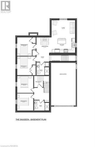 Potential Basement Plan - 15 Grenville Street N, Southampton, ON - Other