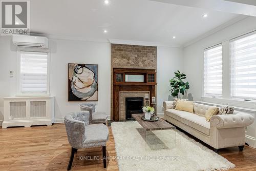 83 Hollywood Crescent, Toronto, ON - Indoor Photo Showing Living Room With Fireplace