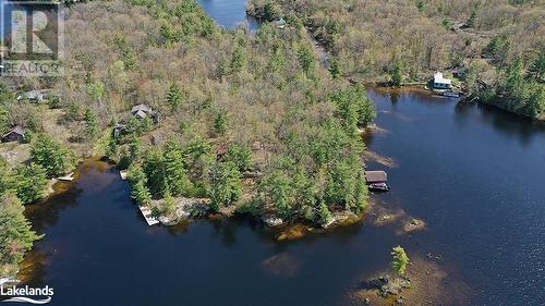 Sky view of the property with 989 feet frontage - 620 Island 180 Shores, Port Severn, ON - Outdoor With Body Of Water With View