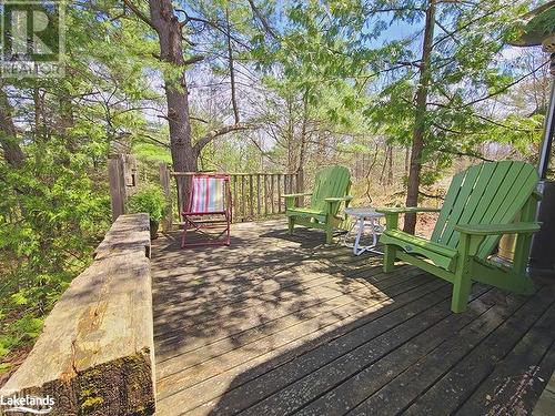 Smaller deck off the east side of The Cottage - 620 Island 180 Shores, Port Severn, ON - Outdoor