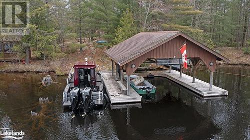 Boat Port on The West side of The Property. - 620 Island 180 Shores, Port Severn, ON - Outdoor With Body Of Water