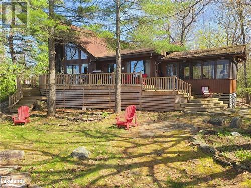 Smaller deck off the east side of The Cottage - 620 Island 180 Shores, Port Severn, ON - Outdoor