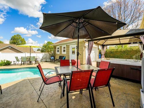 Pool - 165 Rue Bellevue, Coaticook, QC - Outdoor With In Ground Pool With Deck Patio Veranda With Exterior