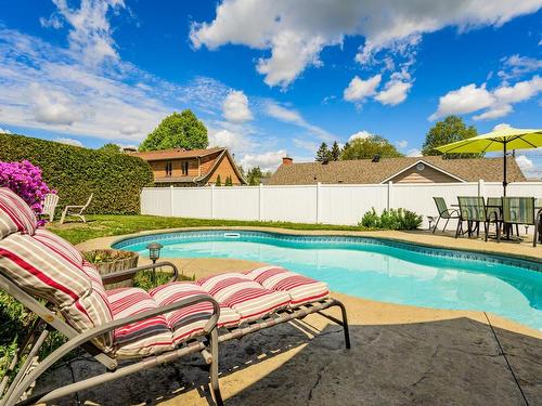 Pool - 165 Rue Bellevue, Coaticook, QC - Outdoor With In Ground Pool With Backyard