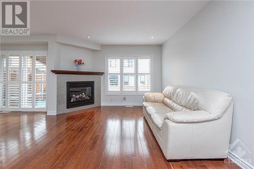 542 Langelier Avenue, Ottawa, ON - Indoor Photo Showing Living Room With Fireplace