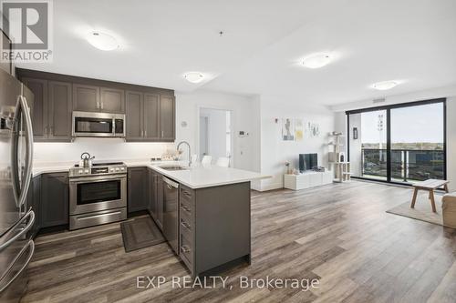 502 - 300G Fourth Avenue, St. Catharines, ON - Indoor Photo Showing Kitchen With Stainless Steel Kitchen With Upgraded Kitchen