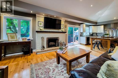 358 Old Guelph Road, Hamilton (Dundas), ON - Indoor Photo Showing Living Room With Fireplace