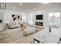 819 Stockwell Avenue Unit# 1, Kelowna, BC  - Indoor Photo Showing Living Room With Fireplace 