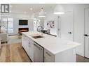 819 Stockwell Avenue Unit# 1, Kelowna, BC  - Indoor Photo Showing Kitchen With Fireplace 